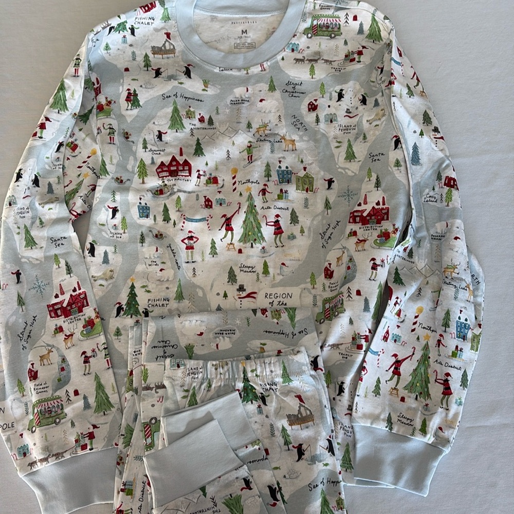 Brand new Potterybarn Christmas PJ’s. Cute pattern for the holiday season!